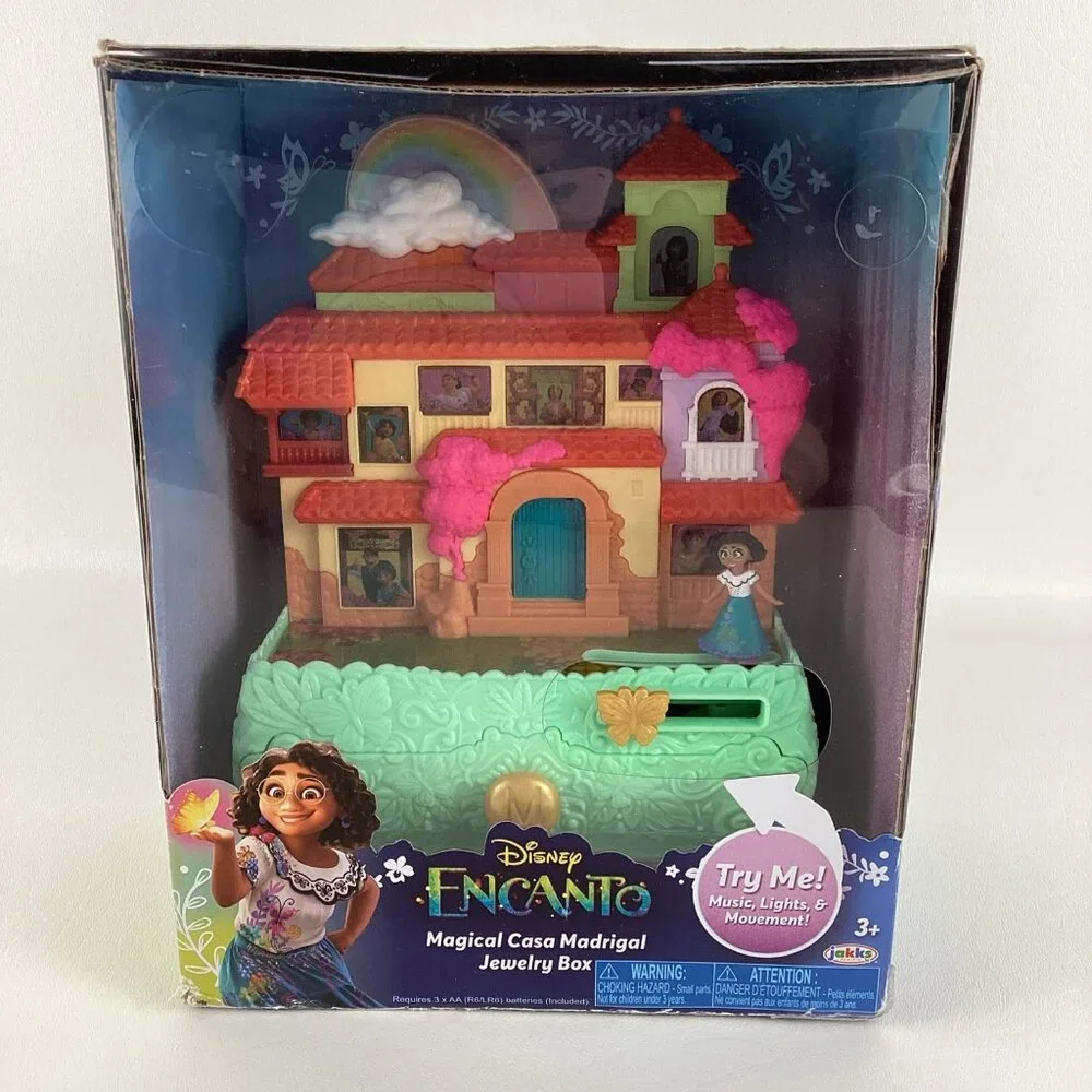 Disney Encanto Magical Casa Madrigal Jewwlry Box Music Lights Movement New Jakks